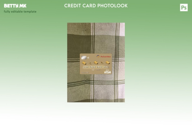 модерен стил Албанија Прокредит банка виза картичка photolook пред шаблон